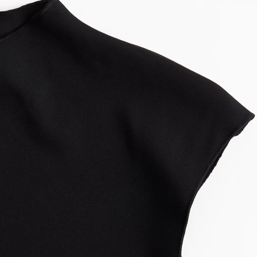 DIVIDED BY H&M Jersey Bodycon MINI DRESS BLACK SIZE XS - Picture 6 of 6